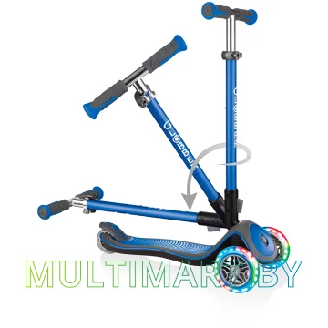Самокат Globber Elite Deluxe Lights (синий) картинка 3